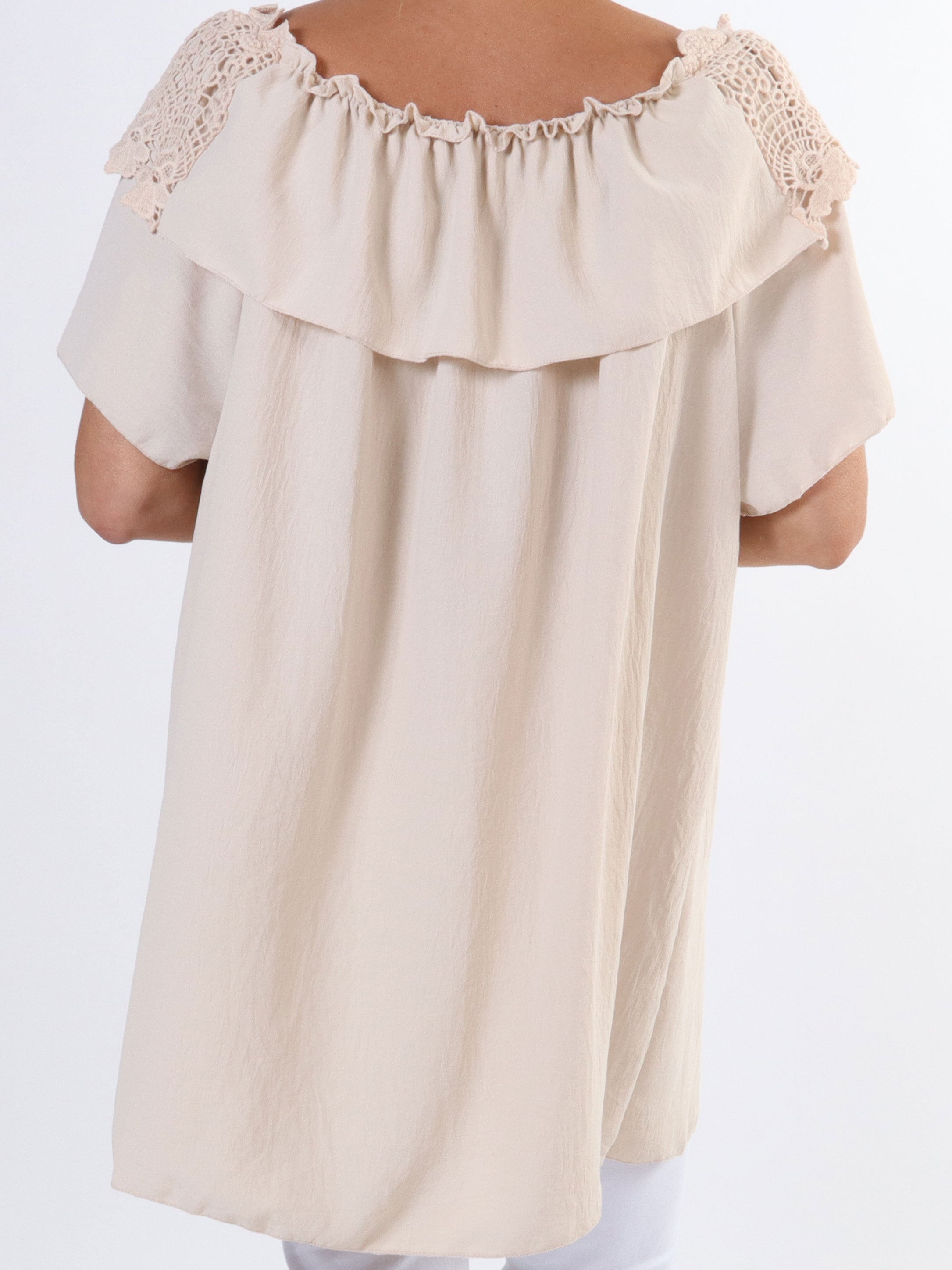 Sydney - Sød plus size tunika med broderinger